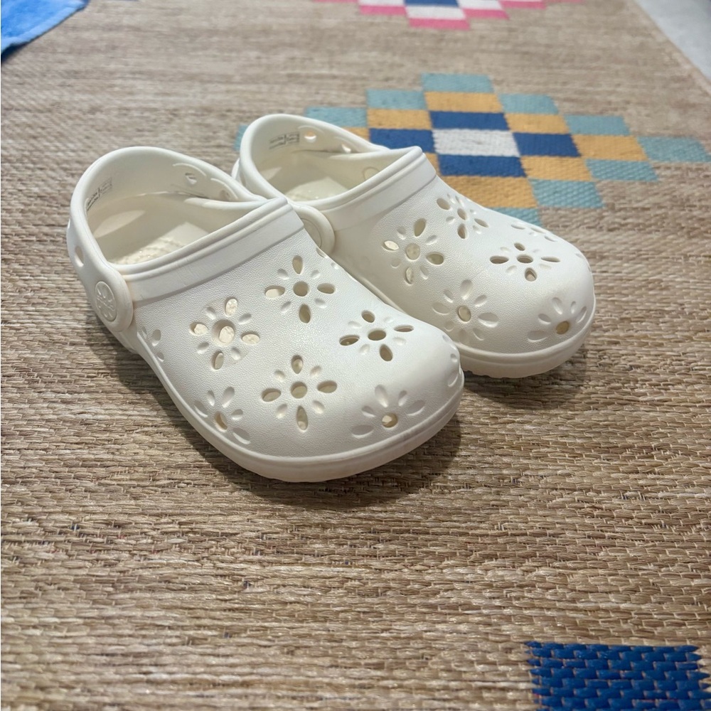 Floral-Cut Crocs